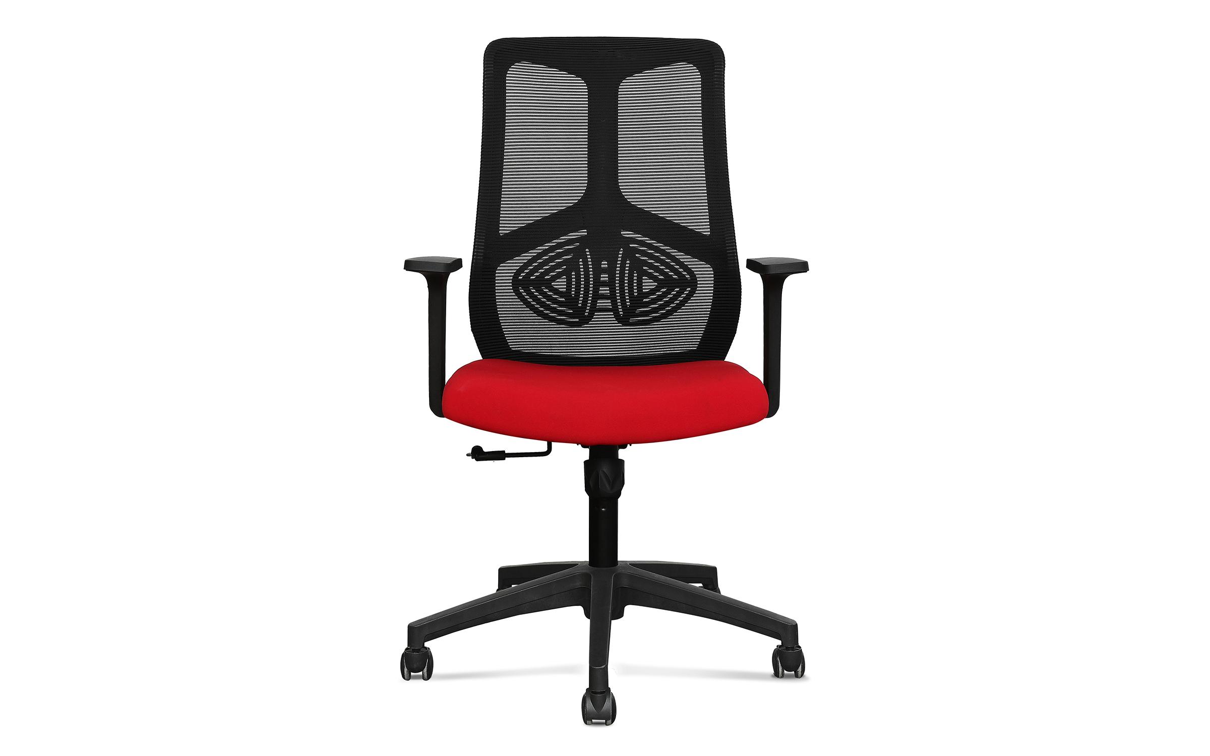 Καρέκλα γραφείου Miler, μαύρο + κόκκινο  3